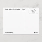 Tiger Swallowtail op Daylily Briefkaart (Achterkant)