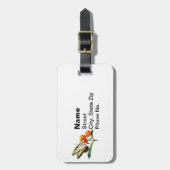 Tiger Swallowtail op Lantanas Bagagelabel (Voorkant verticaal)