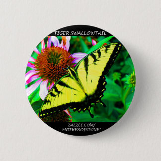 Tiger Swallowtail Ronde Button 5,7 Cm