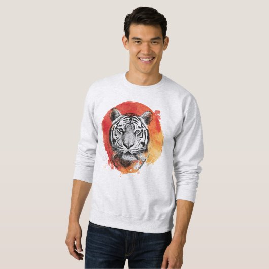 Tiger symbol of courage. Sweatshirt (Voorkant volledig)