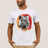 Tiger symbol of courage. t-shirt (Voorkant)