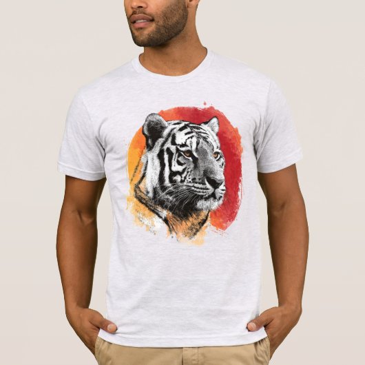 Tiger symbol of courage. t-shirt (Voorkant)