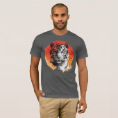 Tiger symbol of courage. t-shirt (Voorkant volledig)