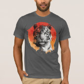 Tiger symbol of courage. t-shirt (Voorkant)
