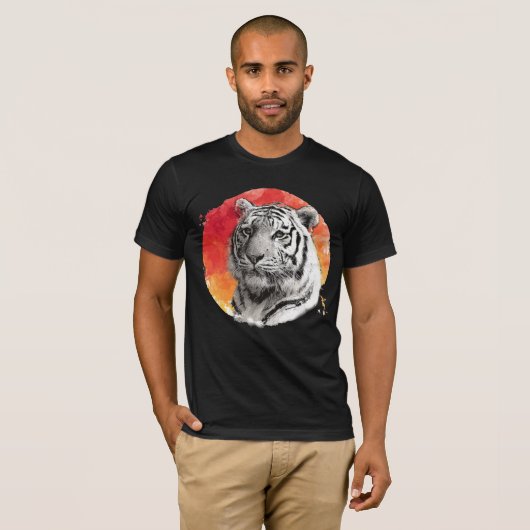 Tiger symbol of courage t-shirt (Voorkant volledig)