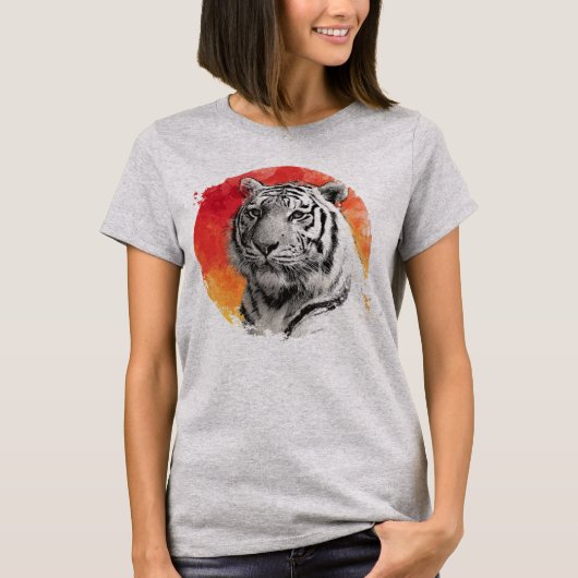 Tiger symbol of courage.  T-Shirt (Voorkant)