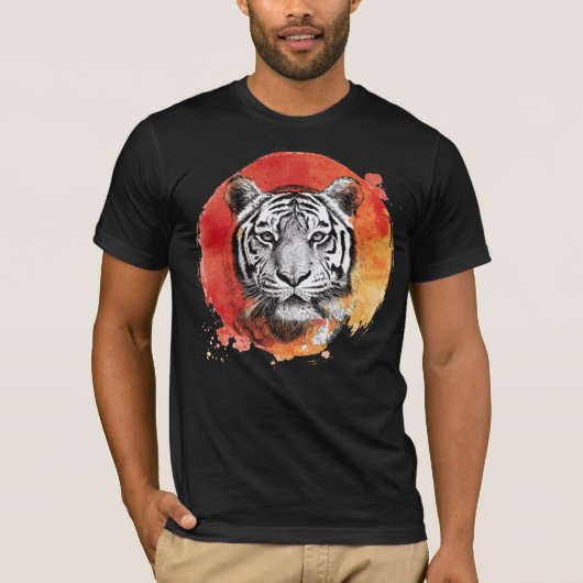 Tiger symbol of courage t-shirt (Voorkant)