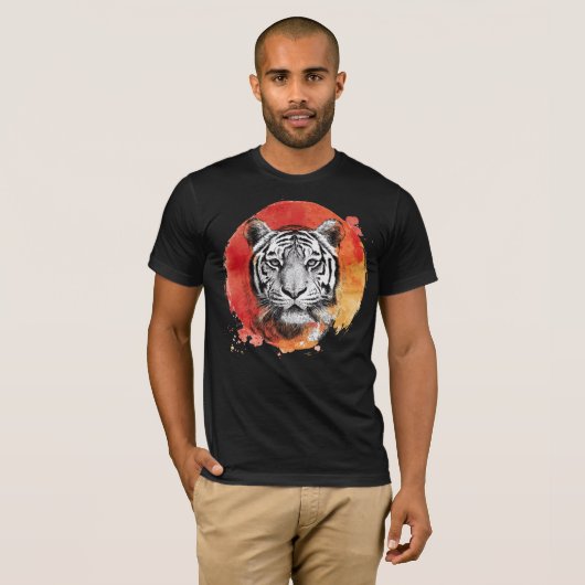 Tiger symbol of courage t-shirt (Voorkant volledig)