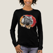 Tiger symbol of courage. Tri-Blend shirt (Voorkant)