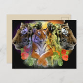 Tiger Symmetry zoo Briefkaart (Voorkant / Achterkant)