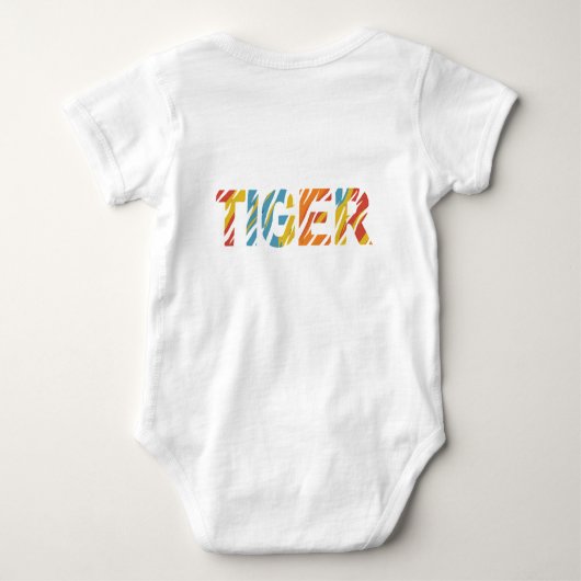 Tiger T-shirt voor baby (Achterkant)