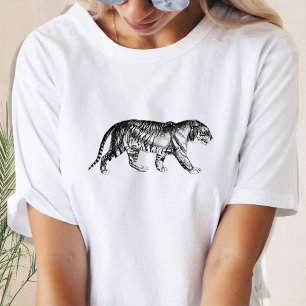 Tiger T-Shirt (zwart en wit)