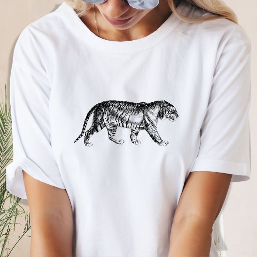 Tiger T-Shirt (zwart en wit)