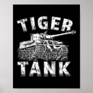 Tiger Tank Historische Wereldoorlog 2 WO2 Duitse P Poster