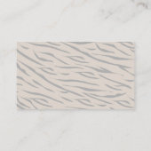 Tiger Taupe Baby shower Luier Raffle Ticket Informatiekaartje (Achterkant)