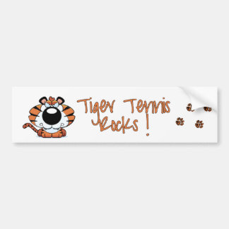 Tiger Tennis Bumpersticker