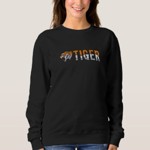 Tiger Text Wild Cat Predator Cat King Tiger Siberi Trui
