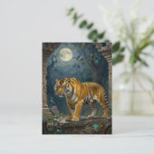 Tiger Themed | Keeping in Touch Briefkaart (Staand voorkant)