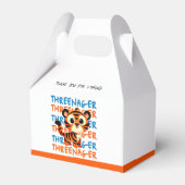 Tiger Threenager Boy 3e Verjaardagsfeestje Dank u Bedankdoosjes (Voorkant Zijde)
