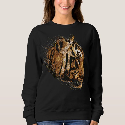 Tiger Tiger Face Animal Prins Trui (Voorkant)