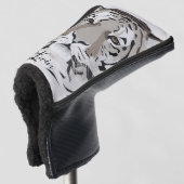 Tiger, tiger face, symbol of 2022 golfheadcover (3/4 voorkant)