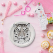 Tiger, tiger face, symbol of 2022 papieren bordje (Feest)