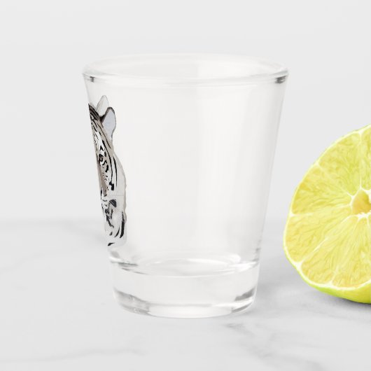 Tiger, tiger face, symbol of 2022  shot glas (Rechts)