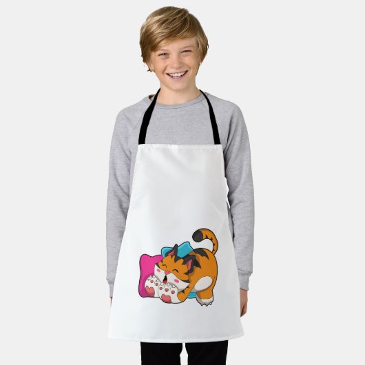 Tiger tired schort (Gedragen)