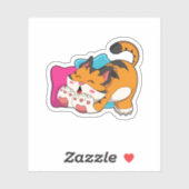 Tiger tired sticker (Vel)