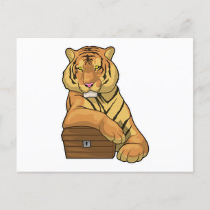 Tiger Treasurerborst Briefkaart