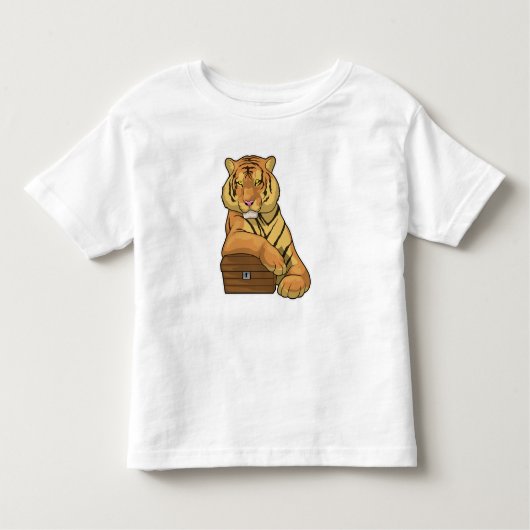 Tiger Treasurerborst Kinder Shirts (Voorkant)