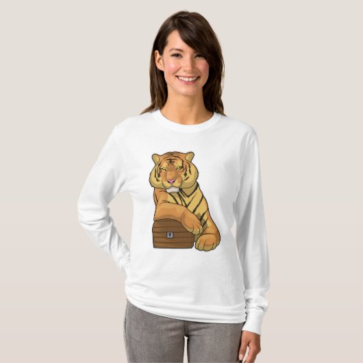 Tiger Treasurerborst T-shirt (Voorkant volledig)
