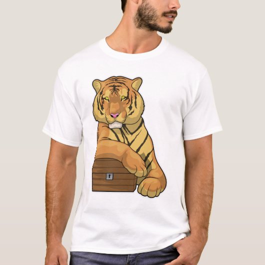 Tiger Treasurerborst T-shirt (Voorkant)