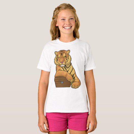 Tiger Treasurerborst T-shirt (Voorkant volledig)