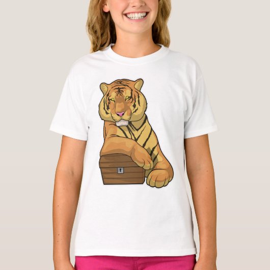Tiger Treasurerborst T-shirt (Voorkant)