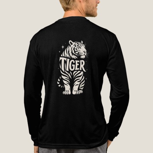 Tiger tri blend shirt  (Achterkant volledig)
