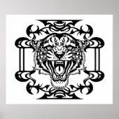 Tiger Tribal Poster (Voorkant)