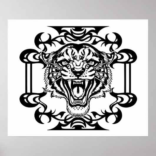 Tiger Tribal Poster (Voorkant)