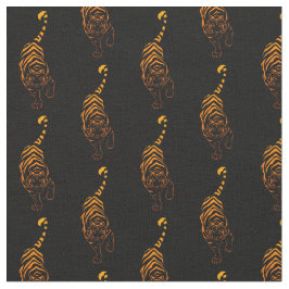 Tiger Tribal Stalking Stof