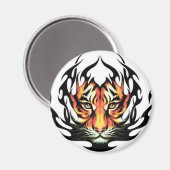 Tiger Tribal Tattoo magneet (Voorkant / Achterkant)