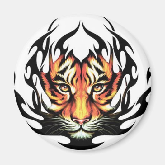 Tiger Tribal Tattoo magneet (Voorkant)