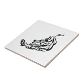 Tiger Tribal Tattoo Tegeltje (Zijkant)