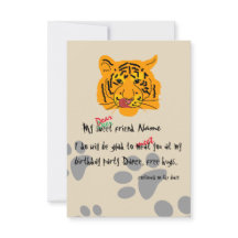 Tiger verjaardagsfeestje