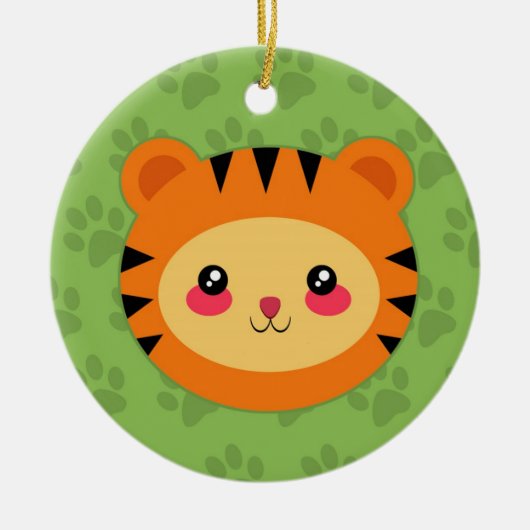 TIGER - versiering Keramisch Ornament (Voorkant)