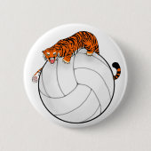 Tiger Volleyball Button Pin (Voorkant)