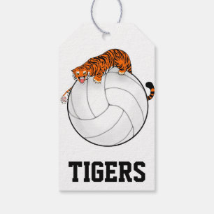 Tiger Volleyball cadeau-labels Cadeaulabel