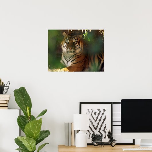Tiger wakker poster (Thuiskantoor)