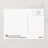 Tiger Walking Digitale Schilderen Briefkaarten (Achterkant)