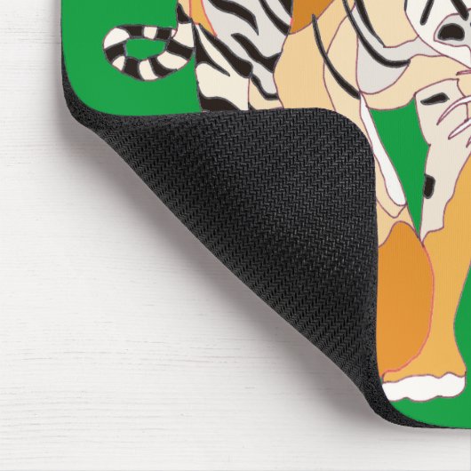 Tiger Walking Your Message Muismatten (Hoek)