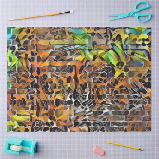 Tiger Wall Art Collectie Tissuepapier (Craft)